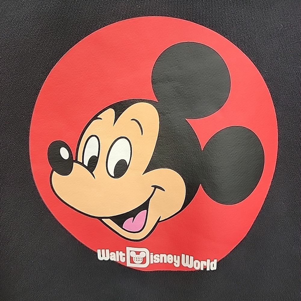 Mickey Mouse Walt Disney World Pullover Hoodie Sweatshirt Black Size Medium - Picture 2 of 10